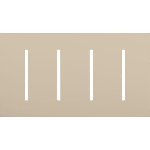 Main product image of New Architectural 4-Gang Wall Plate, Fits Grafik T Controls, Matte Finish, LWT-GGGG-TP, Taupe