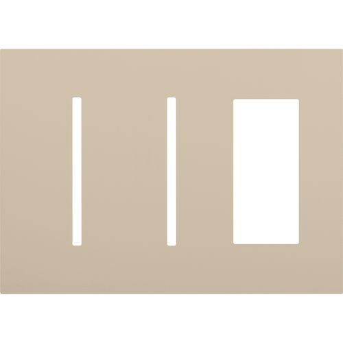 Main product image of New Architectural 4-Gang Wall Plate, Fits 2 Grafik T Controls and 1 Accessory, Matte Finish, Taupe