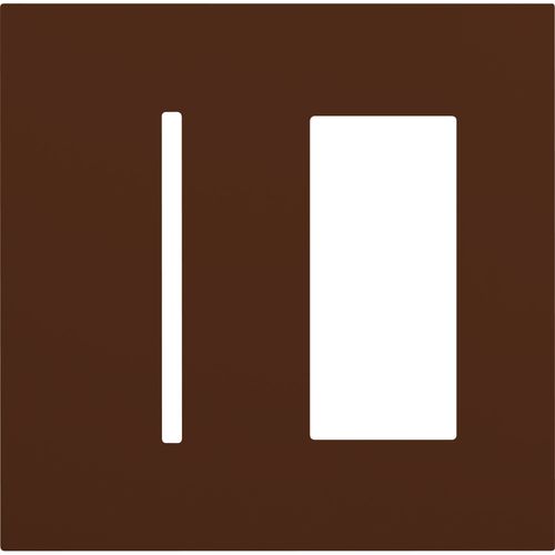 Main product image of New Architectural 2-Gang Wall Plate, Fits 1 Grafik T Controls and 1 Accessory, Matte Finish, Sienna