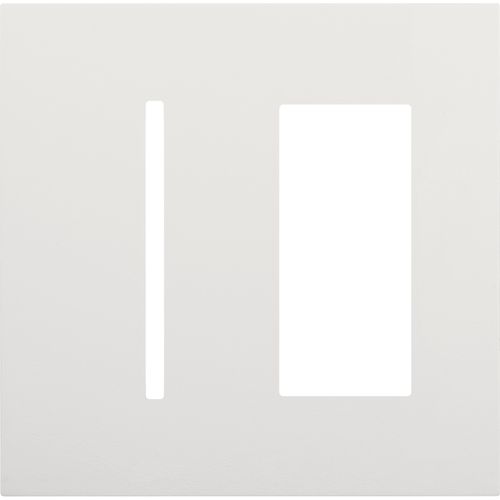 Main product image of New Architectural 2-Gang Wall Plate, Fits 1 Grafik T Control and 1 Accessory, Matte Finish, White