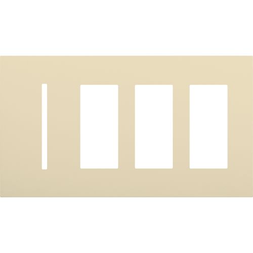 Main product image of New Architectural 4-Gang Wall Plate, Fits 1 Grafik T Control and (3) Accessory, Matte Finish, Beige