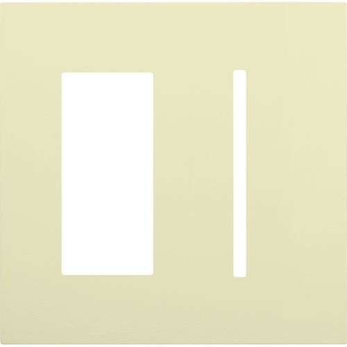 Main product image of New Architectural 2-Gang Wall Plate, Fits 1 Accessory and 1 Grafik T Control, Matte Finish, Almond