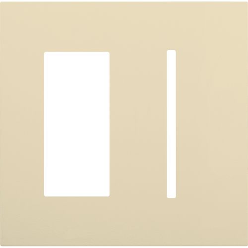 Main product image of New Architectural 2-Gang Wall Plate, Fits 1 Accessory and 1 Grafik T Control, Matte Finish, Beige