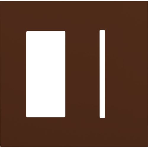 Main product image of New Architectural 2-Gang Wall Plate, Fits 1 Accessory and 1 Grafik T Controls, Matte Finish, Sienna