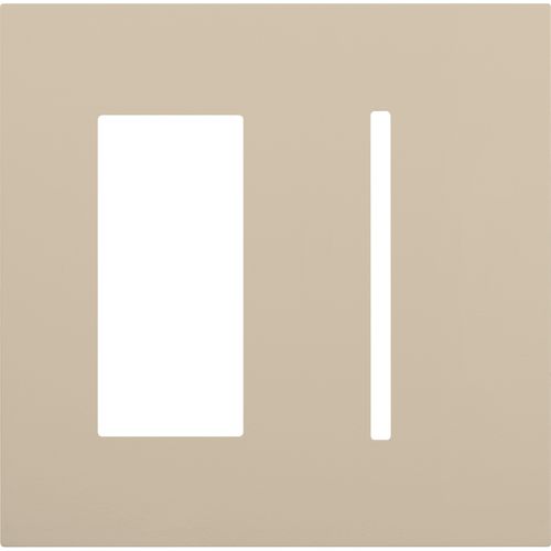 Main product image of New Architectural 2-Gang Wall Plate, Fits 1 Accessory and 1 Grafik T Controls, Matte Finish, Taupe
