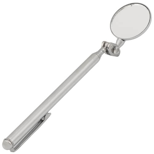 Main product image of Inspection Mirror - 1-1/4" Circular - Extends 6-1/4" to 18-1/4"