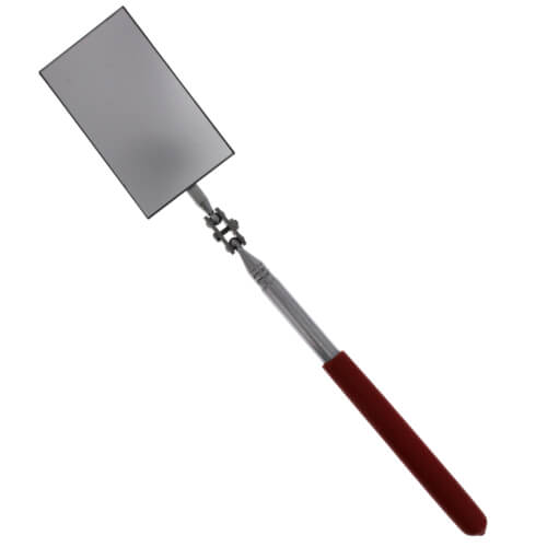 Inspection Mirror - 2-1/8" Rectangular - Extends 11-1/4" to 15-1/4"