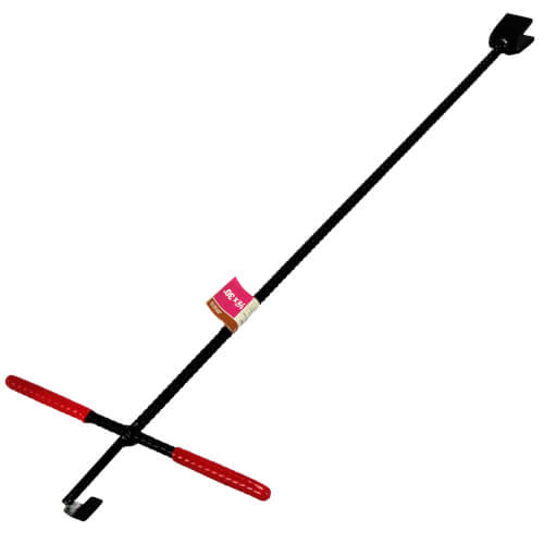 Jones Stephens Water Meter Box Lid Key 1/2" x 30" Rebar w Vinyl Covered Handle 