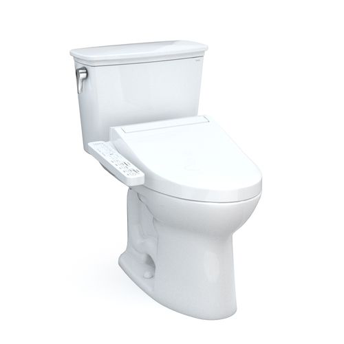 Main product image of MW7863074CEG#01 Drake Transitional Washlet + 2-Piece Elongated 1.28 GPF Tornado Flush Toilet w/ C2 Bidet Seat (Cotton White)