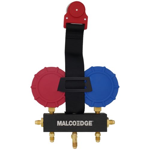 Main product image of MalcoEdge 2-Valve Multi-Gas Manifold, R22/R134A/R404A/R407C