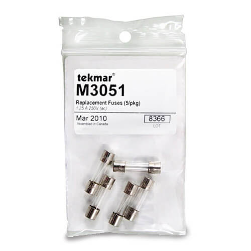 Main product image of Replacement Fuses (5/pkg) - 1.25 A 250V (ac)