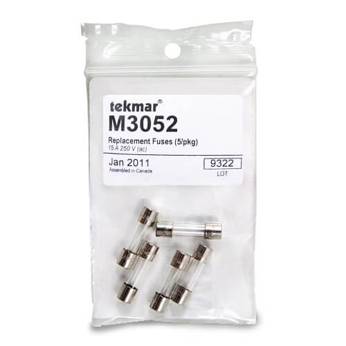 Main product image of Replacement Fuses (5/pkg) - 15 A 250V (ac)