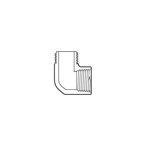 Main product image of 1-1/2" HDPE 90° Street Elbow (Male x Fem)