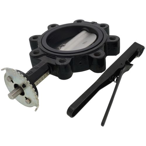 Main product image of 6" 88IHH61 Lug Ductile Iron Butterfly Valve, EPDM, Lever Handle (200 PSI)