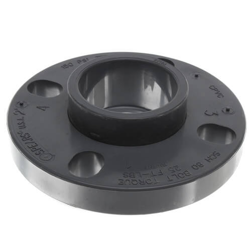 Main product image of 2" CPVC Schedule 80 Van Stone Flange w/ Plastic Ring (Socket x Multi Bolt)