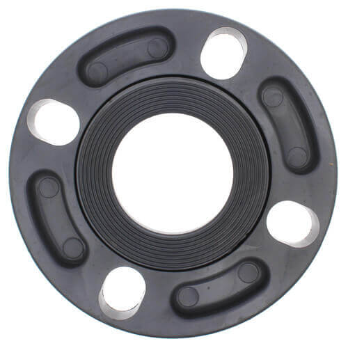Main product image of 8" CPVC Schedule 80 Van Stone Flange w/ Plastic Ring (Socket x Multi Bolt)