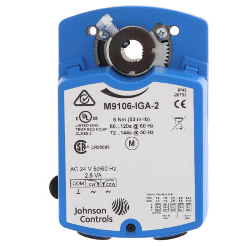 M9106-IGA-2 - Johnson Controls M9106-IGA-2 - Electric Non-Spring Return ...