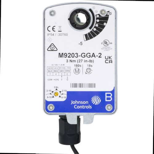 M9203 Gga 2 Johnson Controls M9203 Gga 2 Electric Spring Return Proportional Actuator With 8910