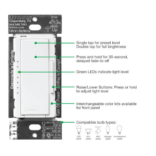 MA-PRO-WH - Lutron MA-PRO-WH - Maestro PRO LED+, Phase Adaptive ...