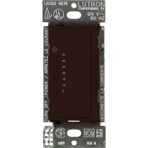 Main product image of Maestro Timer Switch for Dimmable LED Bulbs, Multi-Location, 120V, 5A (Brown)