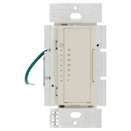 Main product image of Maestro Timer Switch for Dimmable LED Bulbs, Multi-Location, 120V, 5A (Light Almond)