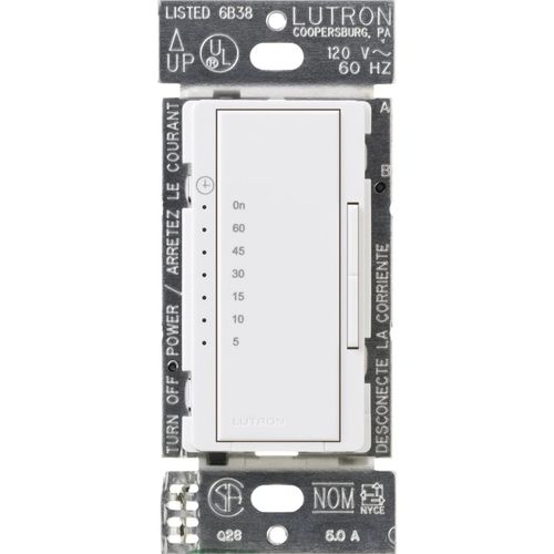 Main product image of Maestro Timer Switch for Dimmable LED Bulbs, Multi-Location, 120V, 5A (White)
