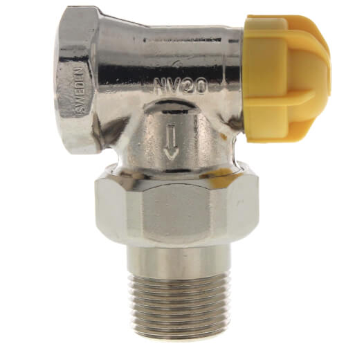 Main product image of 3/4" Threaded x 3/4" Male Union Vertical Angle Valve with Straight Nipple (9000184)