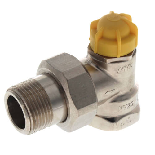 Main product image of 1" Threaded x 1" Male Union Vertical Angle Valve with Straight Nipple (9000185)
