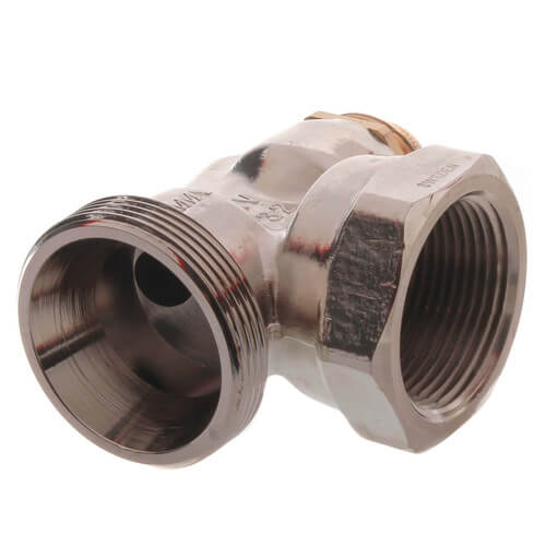 Main product image of 1-1/4" NPT x 1-1/4" Male Union Horizontal Angle Valve with Straight Nipple (9000182)
