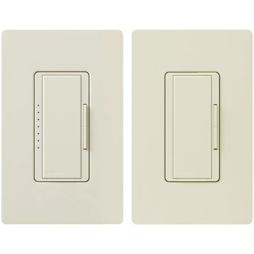 Main product image of Maestro LED+ Single-Pole 3-Way Multi-Location Dimmer Kit, 120V, 150W (Almond)