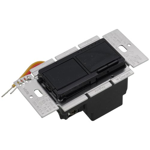 Main product image of Maestro Dual LED+ Control Dimmer & Switch, 120V, 75W, 2.5A (Black)