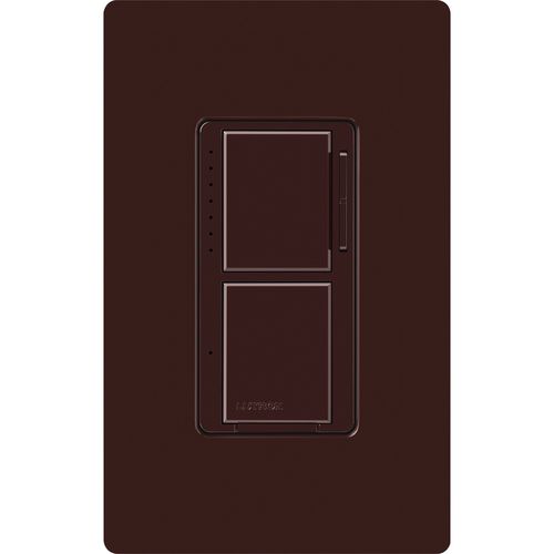 Main product image of Maestro Dual LED+ Control Dimmer & Switch, 120V, 75W, 2.5A (Brown)