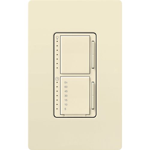 Main product image of Maestro Dual LED+ Control Dimmer & Timer 120V, 75W, 2.5A (Almond)