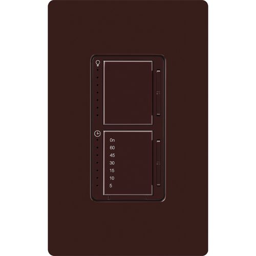 Main product image of Maestro Dual LED+ Control Dimmer & Timer 120V, 75W, 2.5A (Brown)