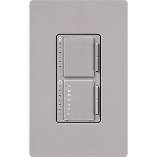 Main product image of Maestro Dual LED+ Control Dimmer & Timer 120V, 75W, 2.5A (Gray)