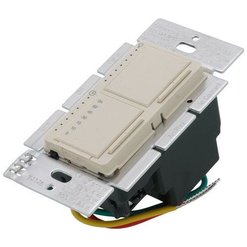 Main product image of Maestro Dual LED+ Control Dimmer & Timer 120V, 75W, 2.5A (Light Almond)