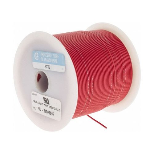 Main product image of 22 AWG, 7 Strand, 500' Length, Tinned Copper Hook Up Wire (Red), 818-2-500