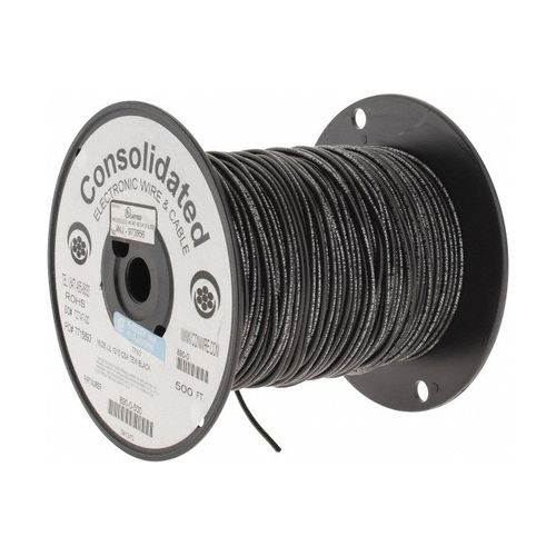 Main product image of 16 AWG, 26 Strand, 500' Length, Tinned Copper Hook Up Wire (Black)