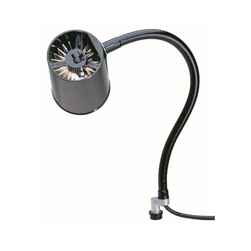 Main product image of Halogen Task Light, 18" Reach, Gooseneck Arm, Coupler (Black)