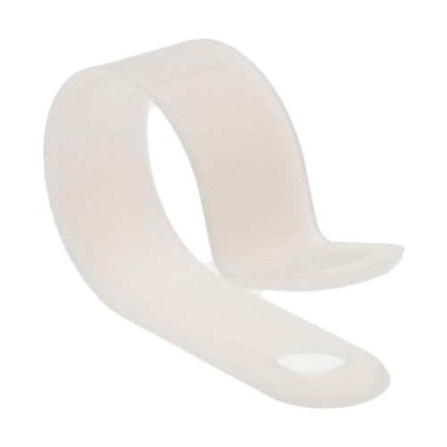 Main product image of 5/8" Bundle Diam, 3/16" Hole, Nylon Cable Clamp, White (Pack of 50)