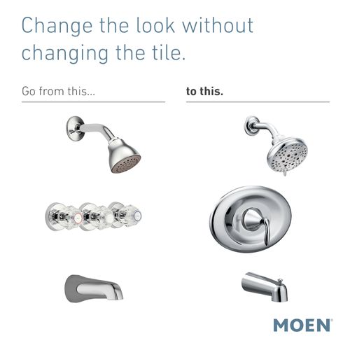 Main product image of Eva Posi-Temp Tub/Shower, 1.75 GPM, T2137EP (Chrome)