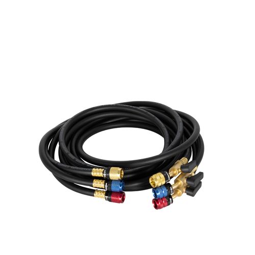 Main product image of MalcoEdge 1/4" x 5/16" Easy Seal Hose Set w/ Ball Valve, 72" Length