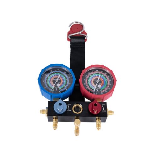 Main product image of MalcoEdge 2-Valve Multi-Gas Manifold, R22/R134A/R404A/R407C