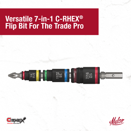 Main product image of 7-in-1 C-RHEX Flip Bit w/ Driver Head - #2 Phillips