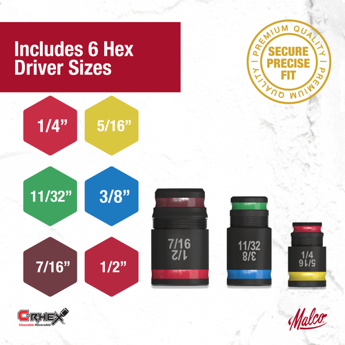 Main product image of 7-in-1 C-RHEX Flip Bit w/ Driver Head- #2 Robertson (Square)