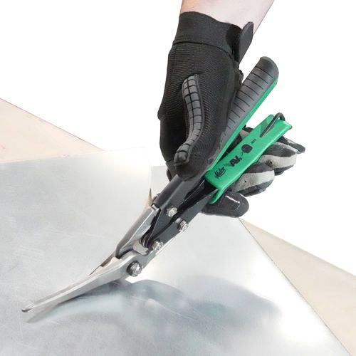 Main product image of AV73 Long Cut AVs Right Offset Metal Cutting Aviation Snip, 2-1/4" Cut (Green)