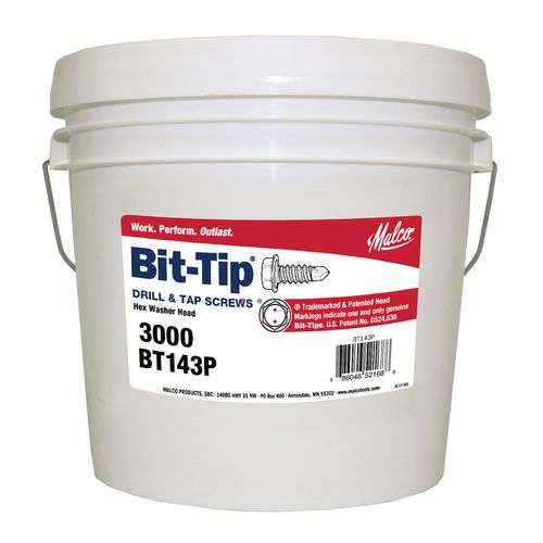 Main product image of 3/4" (Length) x 5/16" (Head Size) Bit Tip Drill & Tap Sheet Metal Screws, #2 Point (Pack of 3,000)