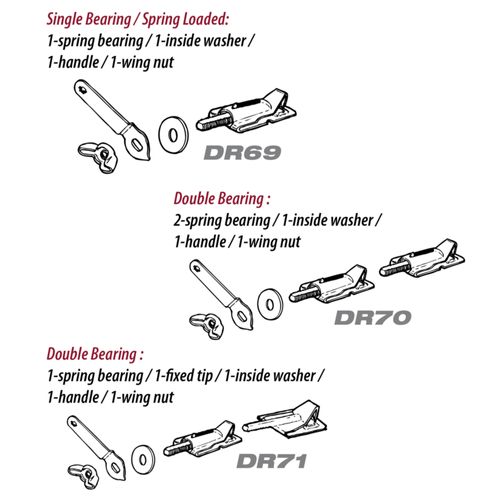 Main product image of Single Bearing, Spring Loaded Damper Set