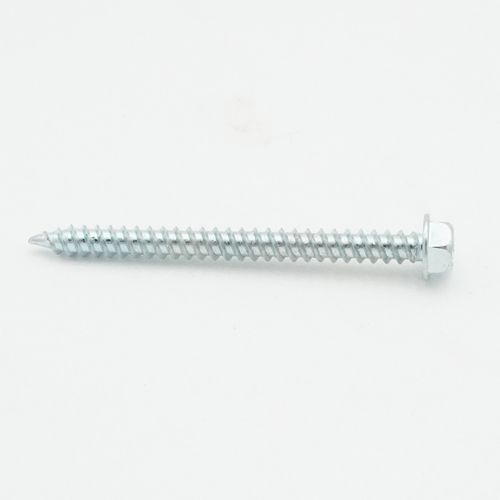 Main product image of #8 2" (Length) 1/4" (Head Size) Slotted Hex Head Zip-in Screws, Zinc Plated (2,300 Piece Bulk)