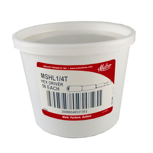 Main product image of 1/4" HEX, Standard Long Magnetic Hex Driver, 2-9/16" Long (Tub of 50)